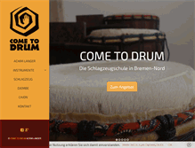 Tablet Screenshot of come2drum.de